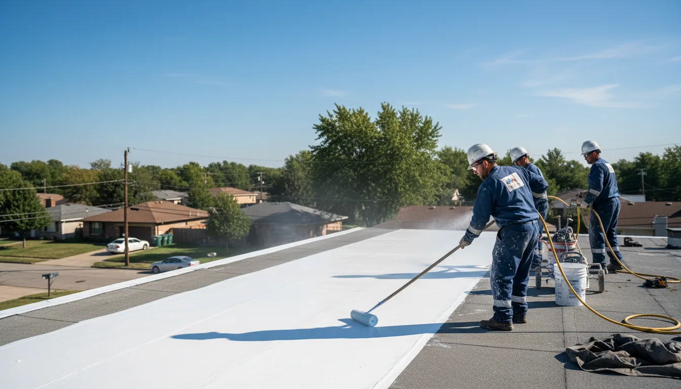 Commercial roof coating in Sherman, ME near me